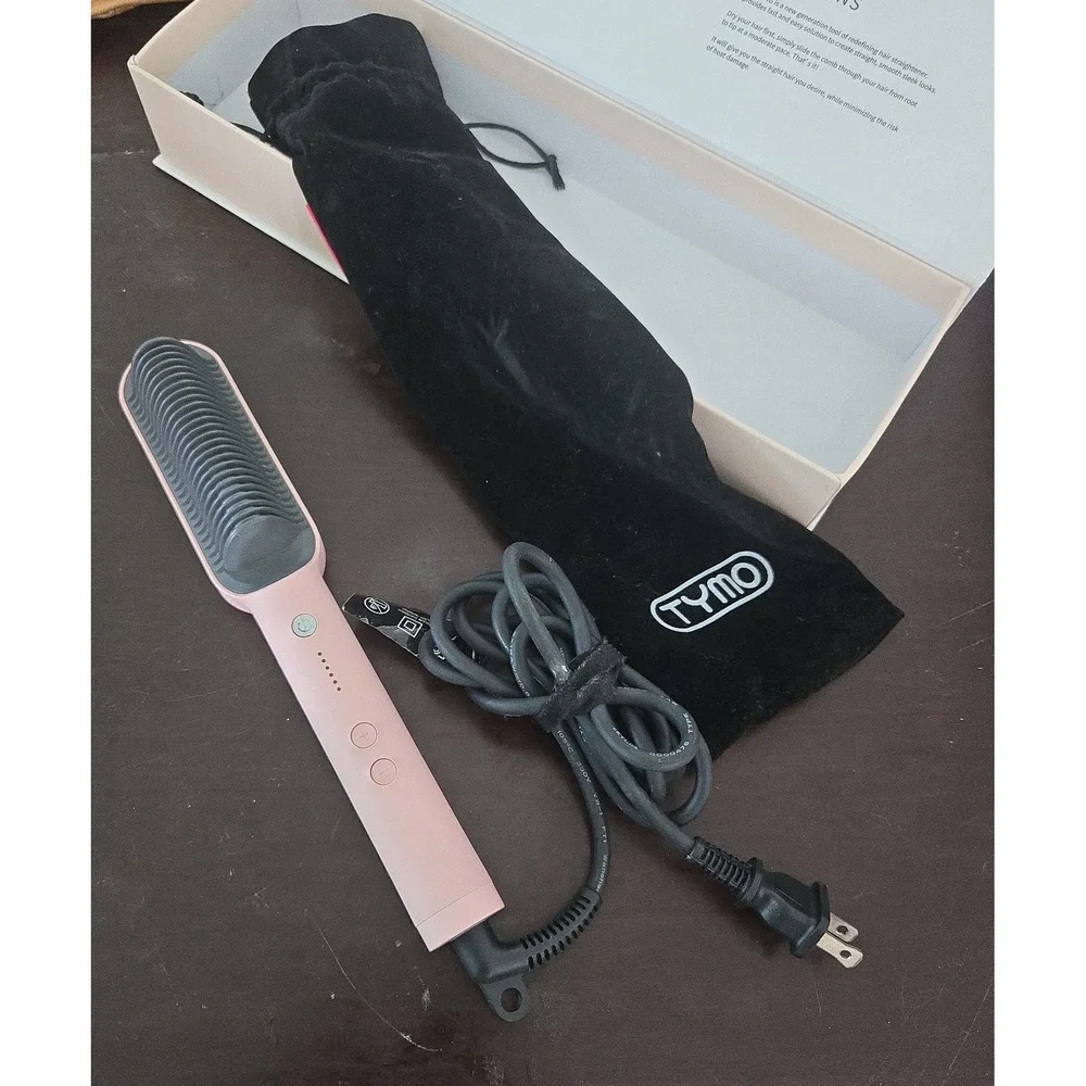 Tymo Ring Pink Hair Straightening Comb